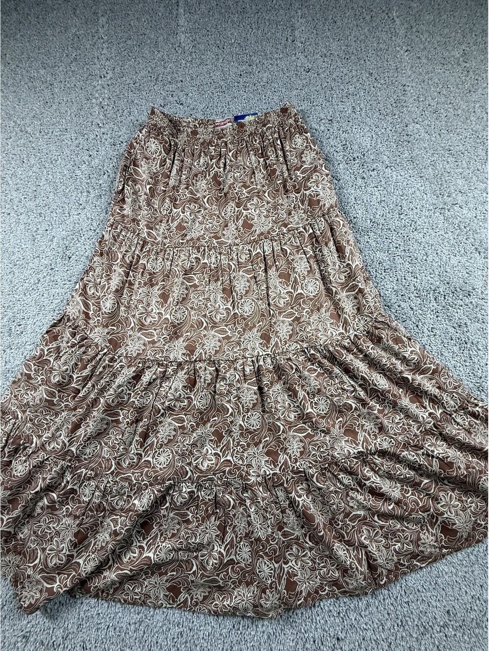 NWT Wrangler Women’s Size X Small Maxi Skirt Prairie Bown Floral $45